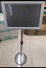 歐嘜（oumai）指示牌立牌展示牌立式不銹鋼廣告牌指引牌可伸縮旋轉展示架告示牌引導牌 A3銀色直角單個裝 曬單實拍圖