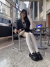 CAMILA KSENIA厚底樂(lè)福鞋女士2025新款夏季百搭鞋子時(shí)尚單鞋增高女鞋休閑小皮鞋 黑色 38 曬單實(shí)拍圖