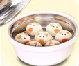 威爾基泡面碗帶蓋不銹鋼方便面碗碗筷套裝組合一人個(gè)人專用飯盒宿舍餐具 304泡面碗+勺筷【白棕色】 曬單實(shí)拍圖