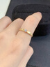 世紀緣星光輕語(yǔ)18K金戒指日常百搭K金鑲嵌立方鋯石指環(huán)生日禮物 18K金戒指約1.35g【9圈口】 曬單實(shí)拍圖