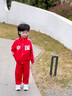 G.DUCKKIDS男童運(yùn)動(dòng)服套裝秋季2024新款紅色衛(wèi)衣套裝中國(guó)風(fēng)寶寶衣服幼兒園服 紅色 110 （建議身高100cm 4-5歲）cm 曬單實(shí)拍圖