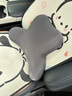 巫記汽車(chē)載頭枕護頸枕車(chē)用靠枕座椅腰靠套裝車(chē)內脖枕記憶棉護腰枕頭 深藍SL03S07G318L07S05 頭枕+腰靠一套 曬單實(shí)拍圖