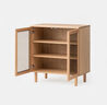 無(wú)印良品（MUJI）木制收納柜玻璃門(mén)/OA/WN白橡木風(fēng)格/黑胡桃風(fēng)格現代簡(jiǎn)約置物儲物 雙門(mén) OA 曬單實(shí)拍圖