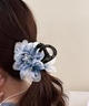 兩世歡水墨風(fēng)花朵發(fā)夾女新中式盤(pán)發(fā)鯊魚(yú)夾高級感輕奢抓夾頭飾高端盤(pán)發(fā)器 漸藍水墨抓夾 曬單實(shí)拍圖