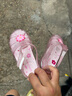 戴維貝拉女童涼鞋夏季兒童水晶童鞋寶寶透明果凍涉水鞋 曬單實(shí)拍圖