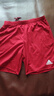 阿迪達斯（adidas）團隊自定義印號組隊印制跑步運動(dòng)休閑足球運動(dòng)短褲 紅色#AJ5881 L 曬單實(shí)拍圖