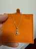 老鋪黃金古法手工足金項(xiàng)鏈 · 葫蘆（1號(hào)）鉆飾吊墜（金鏈款） 小號(hào)鎖骨鏈款金重約7.8g 曬單實(shí)拍圖