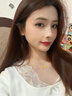 六桂福珠寶 LIU GUI FU JEWELRY黃金項鏈女2025新款足金蓮花純金吊墜1g七夕情人節禮物送老婆女友 足金吊墜金重0.97g+送銀鏈子 曬單實(shí)拍圖