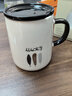 拜杰咖啡杯馬克杯早餐杯牛奶杯帶勺蓋情侶茶杯男女家居辦公大容量水杯 三葉草馬克杯1個420ml 曬單實拍圖