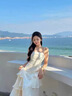 MISS YINER法式甜美氣質(zhì)純欲吊帶連衣裙仙女感成人禮生日晚禮服公主長(zhǎng)裙 圖片色 M 曬單實(shí)拍圖