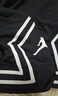 Jordan男運(yùn)動(dòng)短褲喬丹 Dri-FIT速干 撞色條紋 五分褲DX1488-010黑白XL 曬單實(shí)拍圖