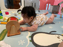 旗木蒙氏紡織鼓寶寶早教可啃咬音樂鼓觸感統(tǒng)玩具嬰幼兒童蒙臺(tái)梭利教具 櫸木彩虹紡織鼓【全櫸木版】 曬單實(shí)拍圖
