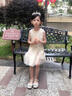 G.duck女童連衣裙2025夏季新款公主裙背心裙兒童裝洋氣裙子女大童禮服裙 象牙白 90 曬單實(shí)拍圖