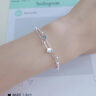 中國黃金CHINA GOLD四葉草足銀手鏈女士轉(zhuǎn)運珠手環(huán)七夕情人節(jié)禮物送女友老婆生日 京速達-足銀四葉草轉(zhuǎn)運珠手鏈 曬單實拍圖