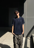 TOMMY JEANS【潮流鑲邊】25夏季男裝純棉珠地網(wǎng)眼商務(wù)翻領(lǐng)短袖T恤POLO20745 藏青色C1G XL 曬單實(shí)拍圖