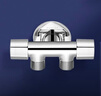 科勒（KOHLER）三通角閥冷熱水閥門兩路出水轉(zhuǎn)接頭銅合金K-33985T-9-CP通用4分 曬單實拍圖