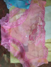 莫代爾內褲女士蕾絲邊網(wǎng)紗胖MM刺繡低腰無(wú)痕大碼新款透氣 804紅色+804藍色+804玫紅 3條 XL (170) 曬單實(shí)拍圖