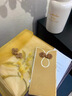 雙頭繡蘇繡真絲絲巾女桑蠶絲手工刺繡長款大披肩圍巾媽媽禮品禮物 白蘭花金色 曬單實拍圖