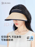玖慕（JIUMU）防曬帽女遮陽帽太陽帽空頂帽草帽涼帽夏季戶外遮臉防紫外線帽子女 曬單實拍圖