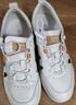 Bata休閑鞋女2025春季商場(chǎng)新款牛皮厚底運動(dòng)百搭軟底涼鞋AYN23BM5 米白 37 曬單實(shí)拍圖