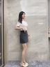 藤原印 高端工作服定制t恤短袖polo訂制翻領文化衫印logo企業(yè)衣服裝刺繡 白色 S 曬單實拍圖