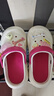 鉑吶苓 洞洞鞋eva女士夏季厚底沙灘家居外穿兩穿包頭防臭百搭拖鞋 粉色星星骨頭 36-37 曬單實(shí)拍圖