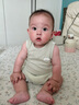 巴尼牛嬰兒連體衣無袖背心包屁衣寶寶夏季薄款三角哈衣新生兒爬服 綠色 73cm 曬單實(shí)拍圖