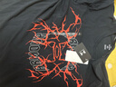 安德瑪（UNDERARMOUR）春夏Thunder Logo男子羅紋短袖T恤1390166 黑色001 XL 曬單實(shí)拍圖