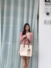 ClareKalen輕奢品牌包包女包大容量單肩包托特包情人節(jié)生日禮物送女友 米白色 禮盒裝 曬單實(shí)拍圖