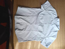 學子言興業(yè)銀行行服長袖襯衫工裝職業(yè)裝粉色襯衣女新款工作服制服 純藍翻 領(lǐng)【短】 L /115 曬單實拍圖