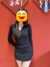 妙奕嘉長(cháng)袖黑色連衣裙裙子女裝秋裝新款2025年小個(gè)子顯瘦赫本風(fēng)純欲修身辣妹修身包臀打底連衣裙【黑色】L 【建議100-110斤】 曬單實(shí)拍圖