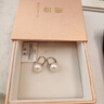 海蒂 11-12mm高品質(zhì)S925銀淡水珍珠耳環(huán)耳扣送女友生日禮物附證書(shū) 曬單實(shí)拍圖