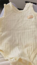 貝瑞加（Babyprints）嬰兒連體衣2件裝新生兒包屁衣初生男女寶寶純棉三角爬服 黃59 曬單實(shí)拍圖