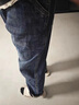 潮與共美式重磅復古工裝褲子男秋季牛仔褲男寬松直筒春秋潮牌休閑長(cháng)褲男 藍色 30 適合120-130斤 曬單實(shí)拍圖