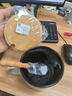 inmindhouse 大肚牛奶早餐杯陶瓷泡燕麥片杯子帶蓋勺大號容量可微波歐式600ml 漸變灰600ml（木柄勺+木蓋） 曬單實拍圖