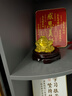善揚(yáng)純黃銅金蟾招財(cái)擺件銅金蟬風(fēng)水?dāng)[件三腳金蟾蜍銅三足金蟾手把件 金錢金蟾-小號 [帶底座+五帝錢] 曬單實(shí)拍圖