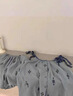 莫代爾吊帶睡衣女士夏季短袖短褲套裝甜美寬松寢室少女學(xué)生休閑家居服 吊帶灰藍菱格【短袖短褲】 XL 115-135 曬單實(shí)拍圖