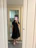 森馬[商場(chǎng)同款]連衣裙女設(shè)計(jì)感不規(guī)則2025夏木耳邊中長(zhǎng)裙101325114041 曬單實(shí)拍圖