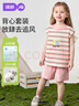 婧麒（JOYNCLEON）女童夏裝兒童套裝新款洋氣時(shí)髦嬰兒衣服寶寶短袖兩件套夏季潮 三棵樹(shù) 100 cm 曬單實(shí)拍圖