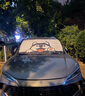 梵臣前擋風(fēng)玻璃遮陽擋汽車前風(fēng)擋防曬隔熱遮陽簾板車載雪檔太陽罩通用 哈士奇【前擋玻璃罩】雙面加厚/車型通用 曬單實(shí)拍圖
