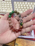 龍虎山文創(chuàng)五行喜補(bǔ)缺水木吉祥水晶手鏈天然石海藍(lán)寶黑曜石綠幽靈手串男女款 【木火屬性】珠徑12MM大方男女款 曬單實(shí)拍圖