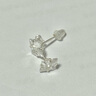 花有心柿s999純銀耳釘女純銀鋯石耳飾2024新款爆款養耳洞耳釘耳環(huán)耳墜飾品 【方形】6mm鋯石耳釘-999純銀 曬單實(shí)拍圖
