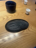 石金道《水紋圓承》2025新款烏金石干泡臺橢圓形精致茶托原創(chuàng  )壺承 《水紋橢圓壺承》 配壺墊 23x13.5x2cm 曬單實(shí)拍圖