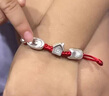999足銀寶寶兒童款紅繩半鐲純銀手鐲元寶車(chē)子房子飾品滿(mǎn)月禮物 半鐲-兒童款 曬單實(shí)拍圖