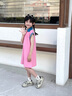 mlgt法國風(fēng)潮童裝 女童連衣裙夏2025新款大童多巴胺女孩夏裝POLO裙子 粉色Polo裙 160 曬單實(shí)拍圖