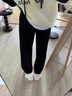 因施爾YINSHIER闊腿褲女2026春秋新款寬松顯瘦韓版女士薄款垂感窄版休閑褲直筒褲 黑色【長(cháng)褲春秋款】 L 110-120斤 曬單實(shí)拍圖