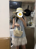 緋垚半身裙女夏季a字短裙子蕾絲花邊蛋糕裙新款白色小個子顯瘦蓬蓬裙 短裙【白色（蛋糕裙）】 L 曬單實拍圖