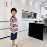G.DUCKKIDS小黃鴨聯(lián)名奧特曼衣服男童無(wú)袖套裝夏季小男孩寶寶兒童背心夏裝 綠色 130 (建議115-125cm 5.2-7周歲) 曬單實(shí)拍圖