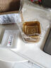 楚歌質(zhì)優(yōu)品蛋黃酥包裝盒單個(gè)透明圓形吸塑盒包裝封條雪媚娘底托烘焙月餅盒子 100g方形金色*50 曬單實(shí)拍圖