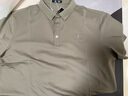 駱駝（CAMEL）桑蠶絲透氣POLO衫男士珠地棉翻領(lǐng)戶(hù)外休閑運動(dòng)短袖夏季M13BAQN025 曬單實(shí)拍圖